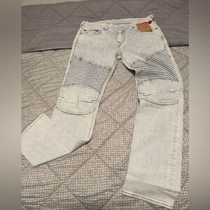 Vintage True Religion Men's Light Gray light stretch Jeans